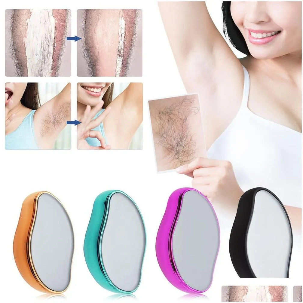 Crystal Hair Eraser for Women Hair Removal Painless Exfoliation Hair Tool for Arms Legs Portable Mild Hair Reusable