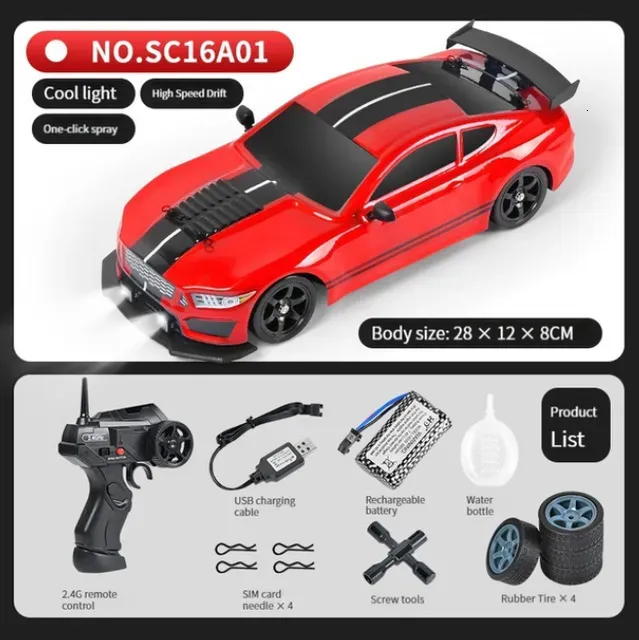 ElectricRC Car AE86 1 16 Racing Drift CAR with Remote Control Toys RC Car Drift HighSpeed Race Spray 4WD 2.4G Electric Sports Vehicle Gifts