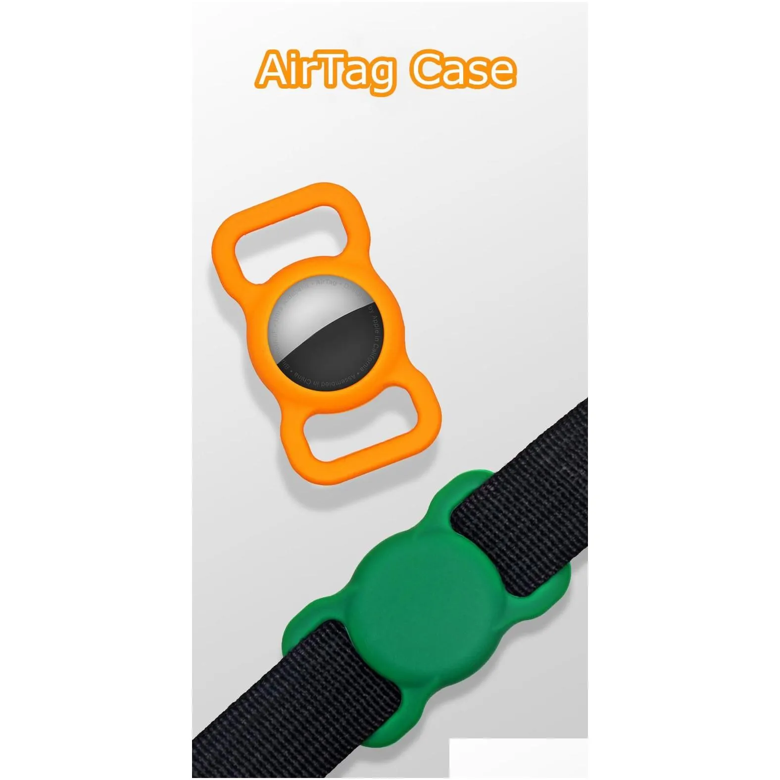 Airtag Case for Dog/Cat Collar Silicone Covers Anti-lost Cases Protective Pets