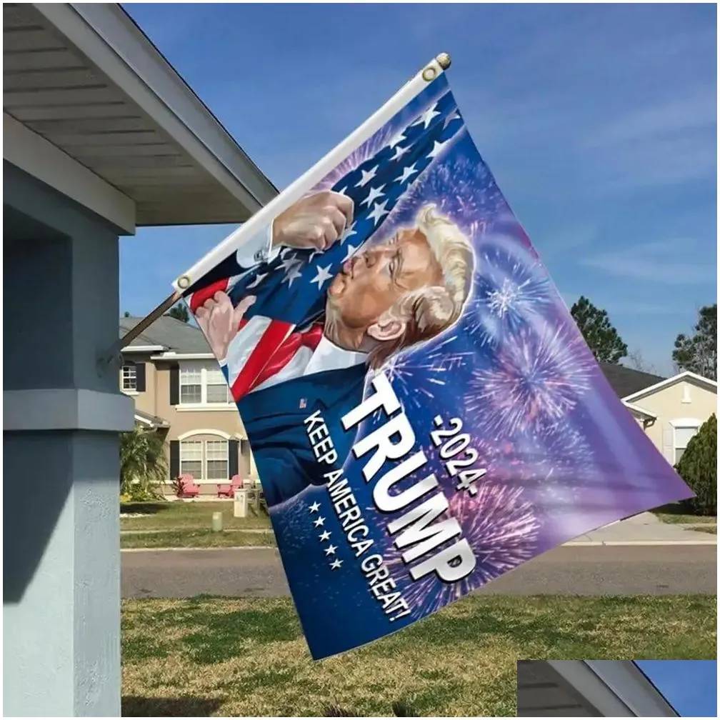 2024 Trump Flag 3x5Feet Save America Again Flag Great Donald For President USA Presidential And Election Make America Great Again 90x150cm