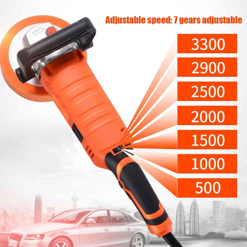 Adjustable Speed Car Electric Polisher Waxing Machine Automobile Furniture Polishing Tool