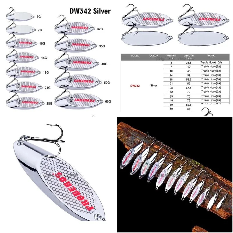 Fishing Hooks New Sier Color Alloy Jigs Bait Hook 360G Metal Iron Spoons Casting Laser Bait5272925 Drop Delivery Sports Outdoors Dhm8U