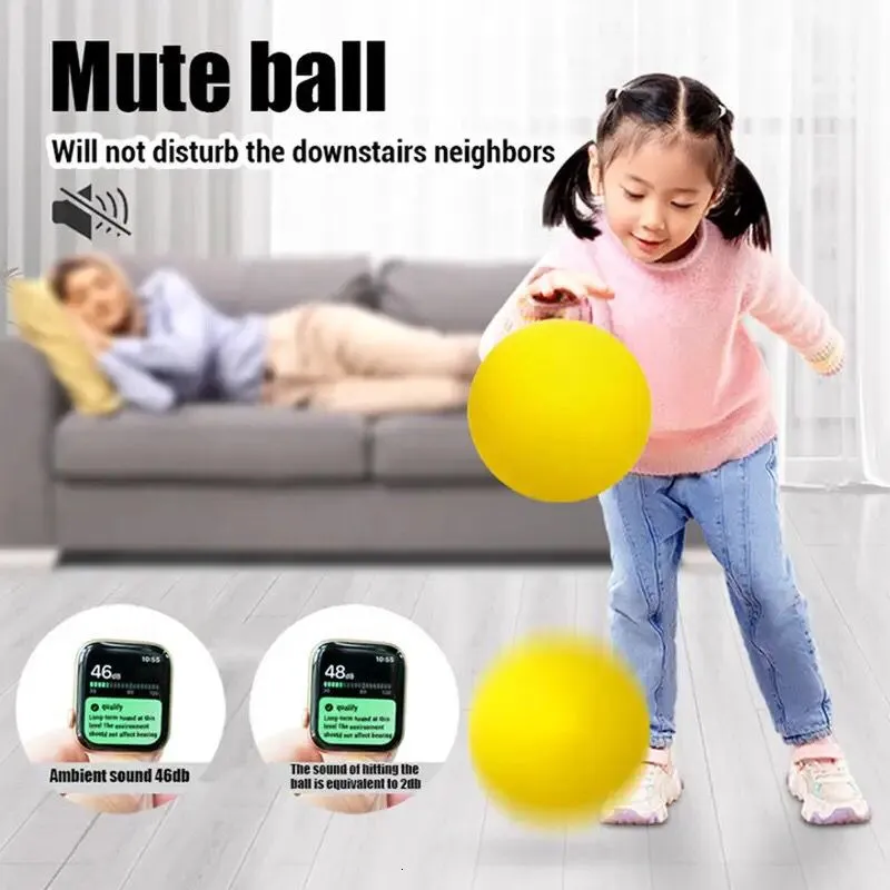 Sports Toys Silent basketball Size 7 Squeezable Mute Bouncing Basketball Indoor Silent Ball Foam Basketball 24cm Bounce Football Sports Toys