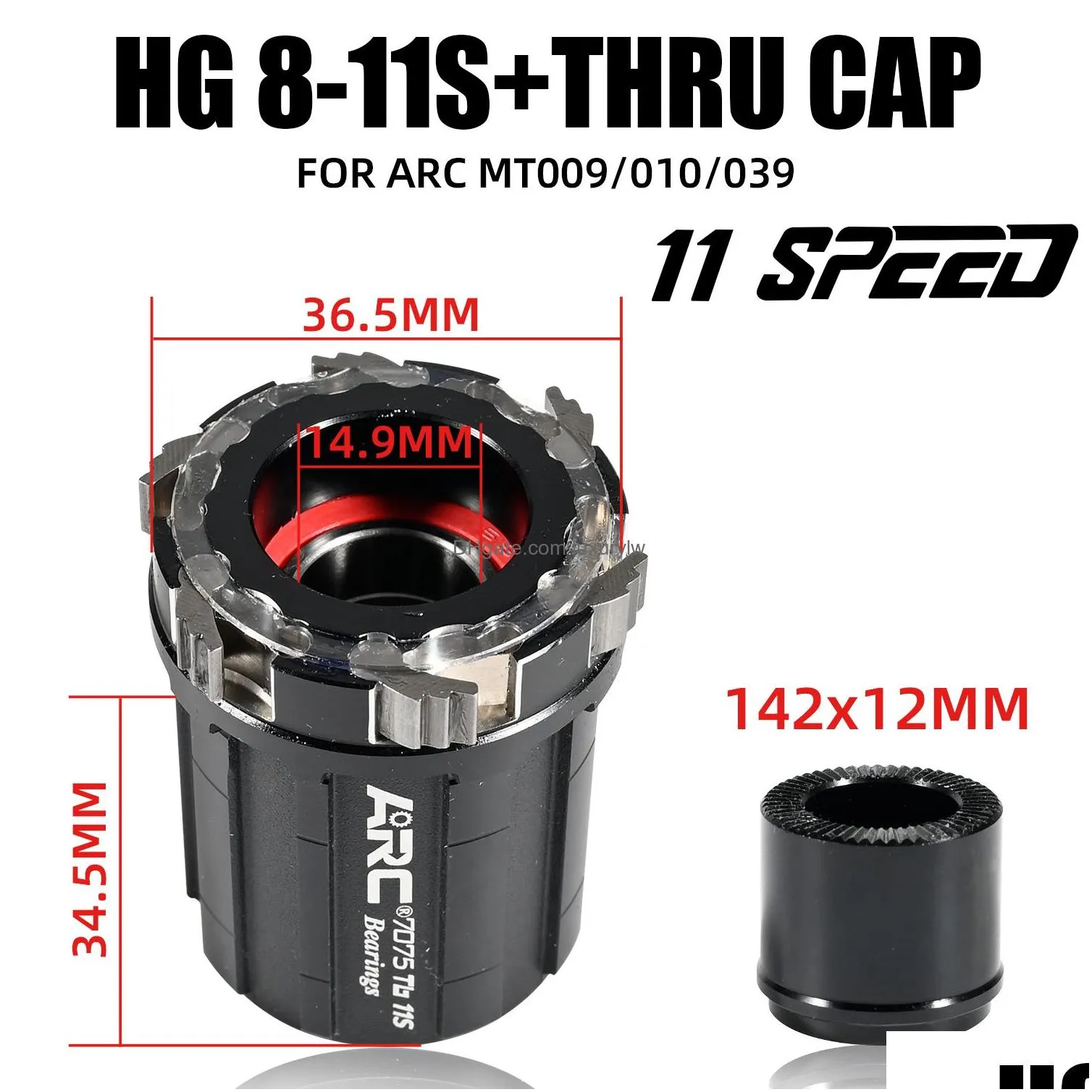 Bike Groupsets Arc Hub Adapter 010 009 005 006 039 Qr Conversion Thru Cap For 8 9 10 11 12Speed Repair Parts 100X9 135X10 142X12 100X Dh0W3