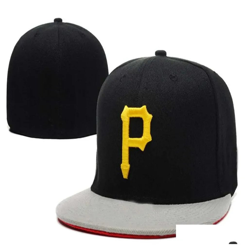 2022 Newest Pirates P letter Baseball caps gorras bones for men women fashion sports hip  top quality Fitted Hats H9