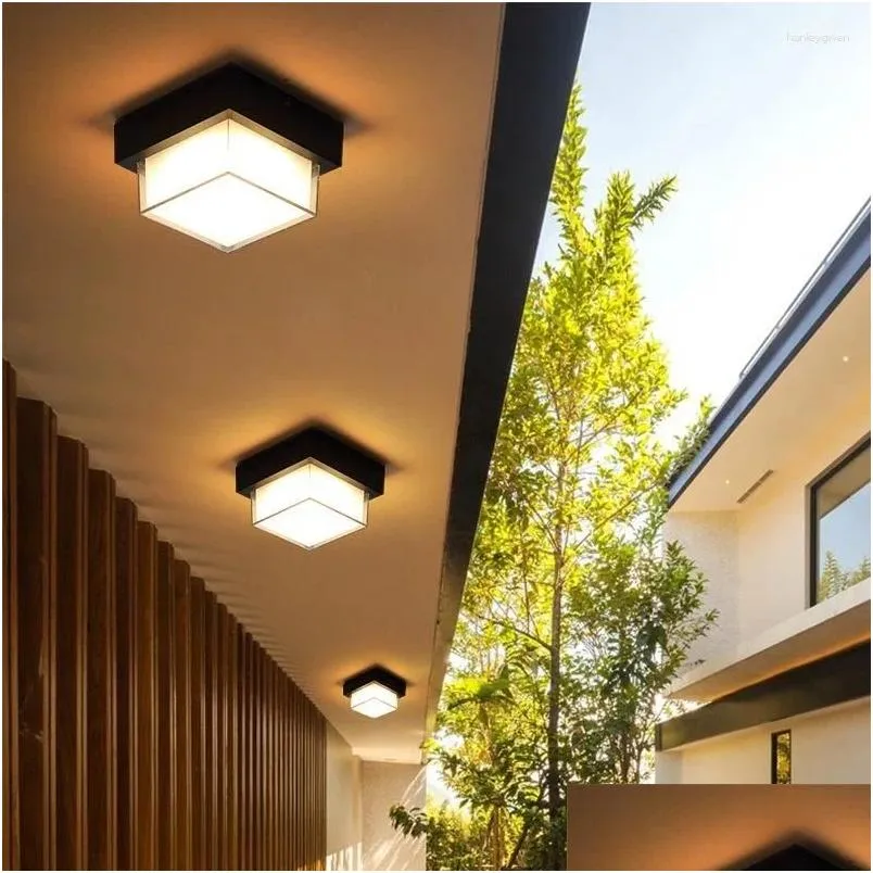 Ceiling Lights Outdoor LED Aisle Modern Style Waterproof Light Corridor Balcony Home Decor Lighting AC85-265V