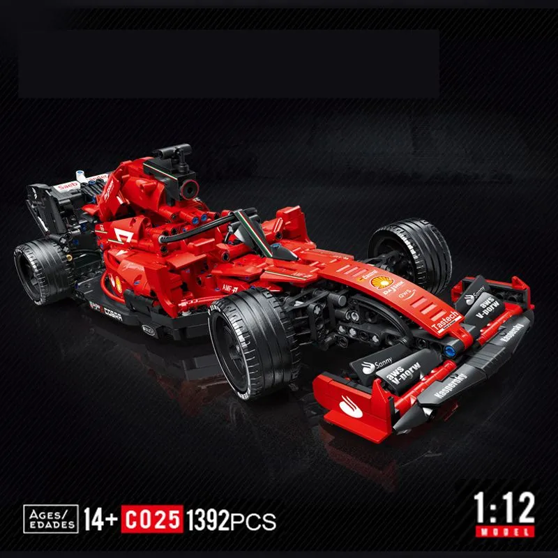 ElectricRC Car Hightech Building Blocks Formula one Remote Control Super Racing Car Moc Bricks RC Technical Model Toy Creative Expert 1089pcs