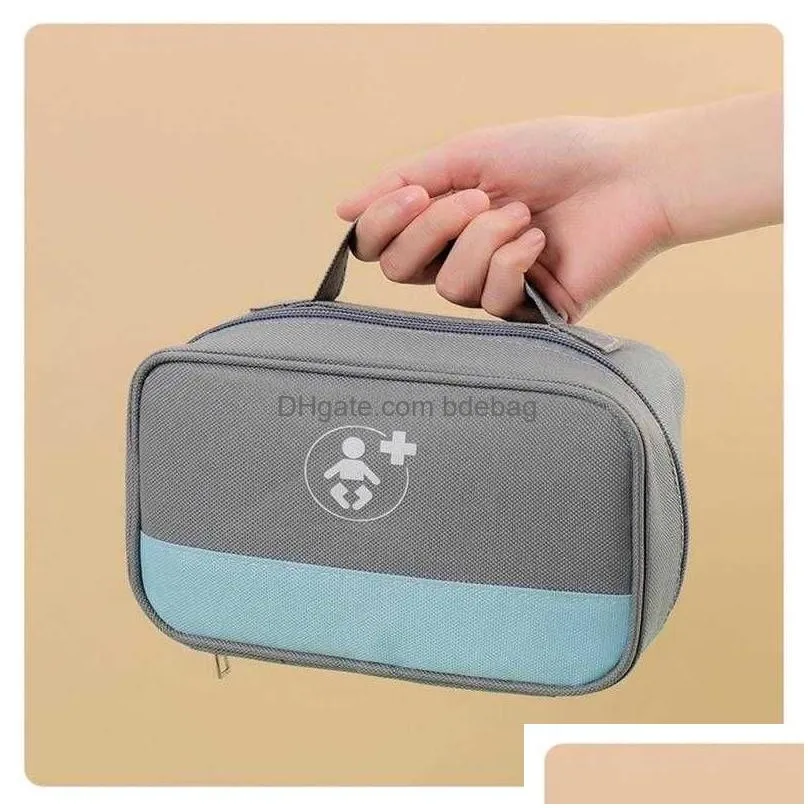 small medicine storage box organizer sack emergency medical case outdoor aid kit portable travel supplies tool for kid picnic
