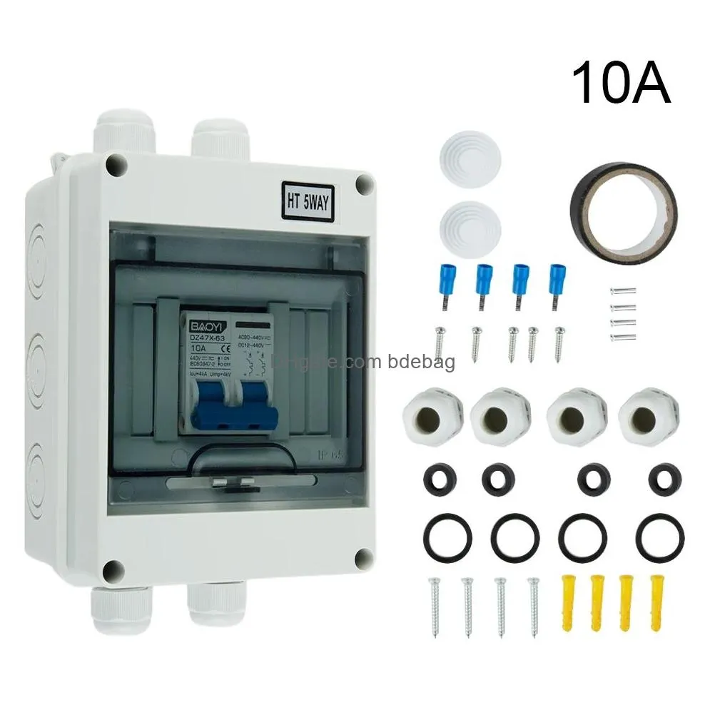 solar system isolator switch box dc440v circuit breaker disconnect box for solar panel grid connected system 6 125a rated