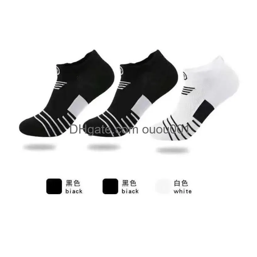 Sports Socks 3 Couples/Party Men Basketball Outdoor Running Adequate Thin Football Quick Dry Short Compression L221026 Drop Delivery Dhtdl