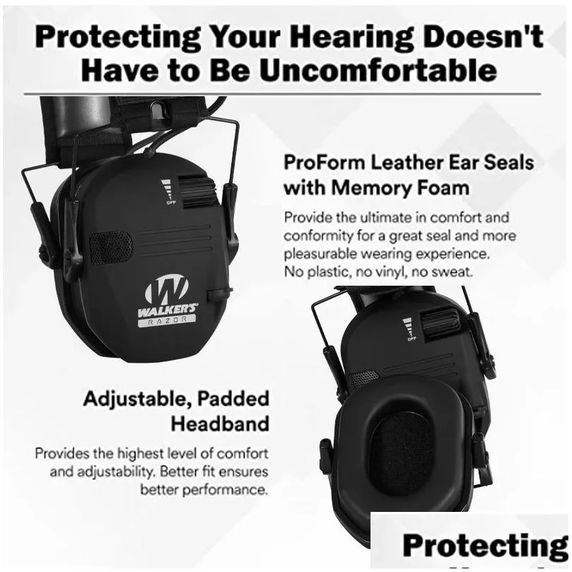 wholesale Newest Earmuffs Active Headphones for Shooting Electronic Hearing protection Ear protect Noise Reduction active hunting