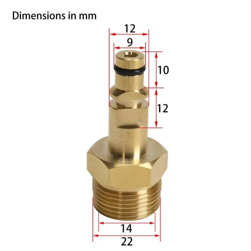 Water Gun & Snow Foam Lance High Pressure Washer Hose Adapter M22 Pipe Quick Connector Converter Fitting For Karcher K-series220v