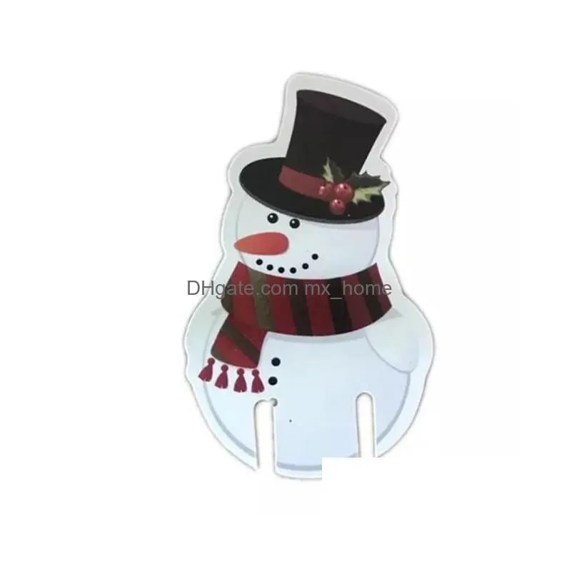 christmas cup card christmas decoration santa hat wine glass decor xmas tree ornaments home party decor year gift gc577