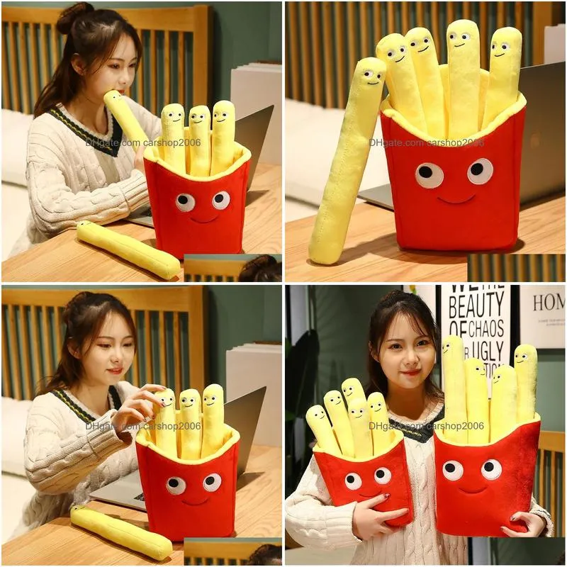 emotional support smile french fries plush stuffed toy plush sofa pillow car accessories childrens pretend play accessories t