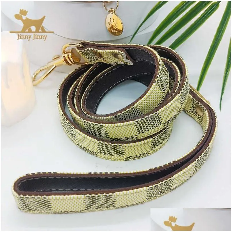 luxury dog leash luxury designer dog collar for dogs- premium quality modern stylish lead perfect for small medium h0914235b