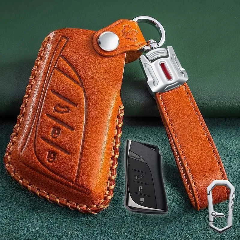 For Lexus UX ES UX200 UX250h ES200 ES300h ES350 US200 US260h Leather Car Remote Key Case Cover Holder Smart Keychain Pink New283q