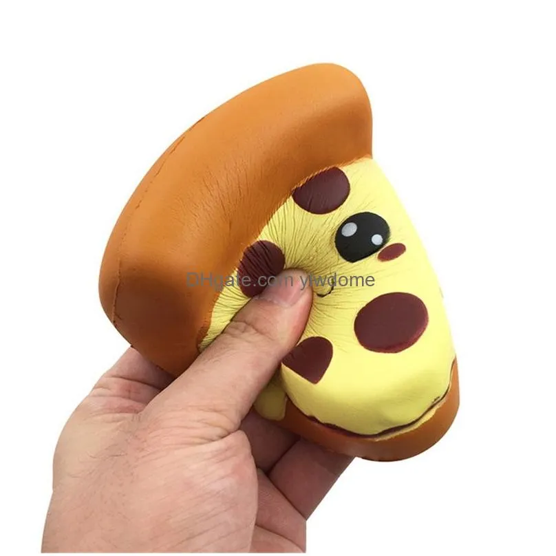 Decompression Toy Cute Pizza Slow Rising Squeeze Kids Toys Cartoon Reliever Children Drop Delivery Gifts Novelty Gag Dhq9U