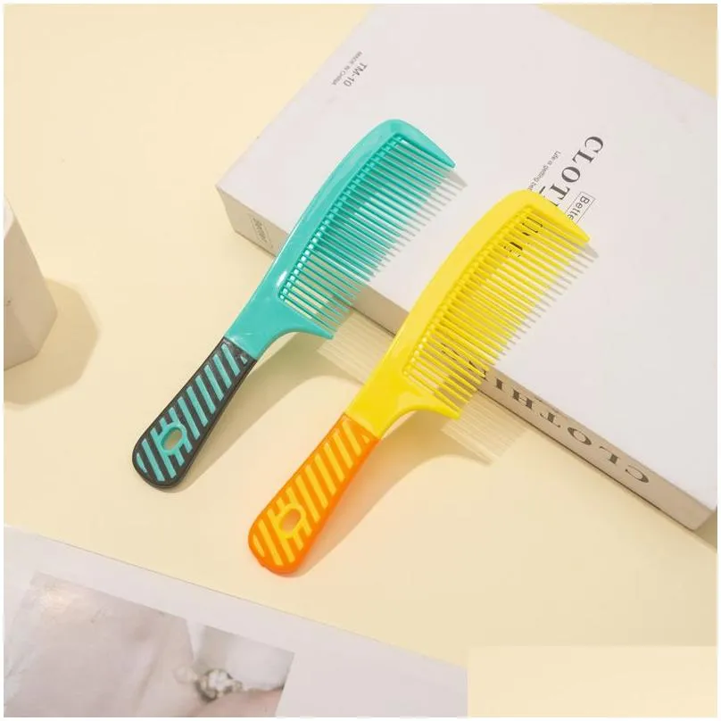 Hair Brushes household portable hairdressing combed anti static long hair clock massage combina color plastic comb 21cm