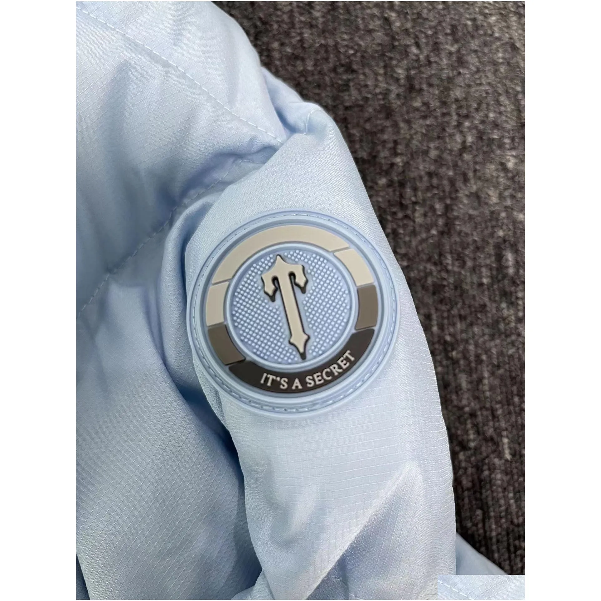 Men`S Jackets Mens New Men Trapstar Jacket Sportswear Irongate T Windbreaker-Black 1To1 Quality Embroidered Letters Womens Zipper Sun Dhxf3
