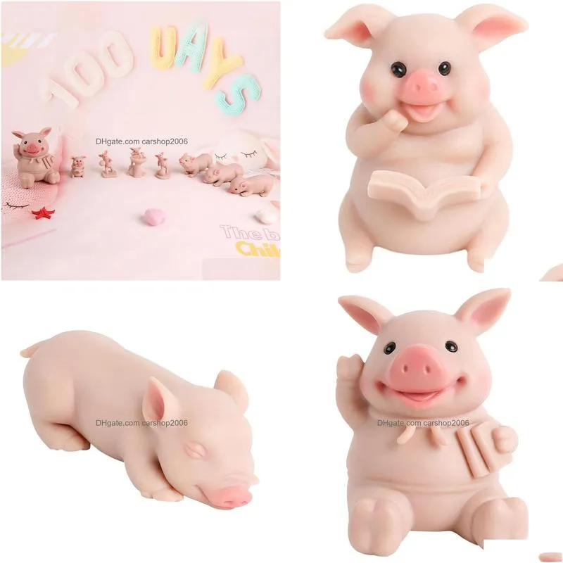 ivita 100% silicone reborn piglet dolls soft realistic art mini toys for children christmas doll gift