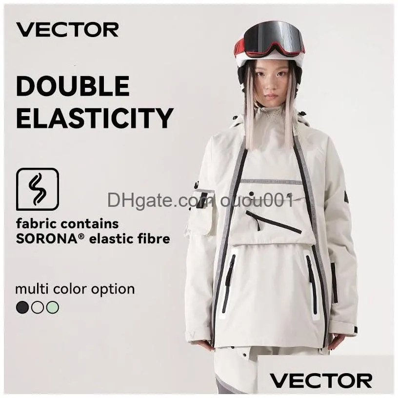 Skiing Suits Vector Ski Jacket Men S And Women Single Board Double Loose Warm Windproof Waterproof Professional 230920 Drop Delivery Dhmfr