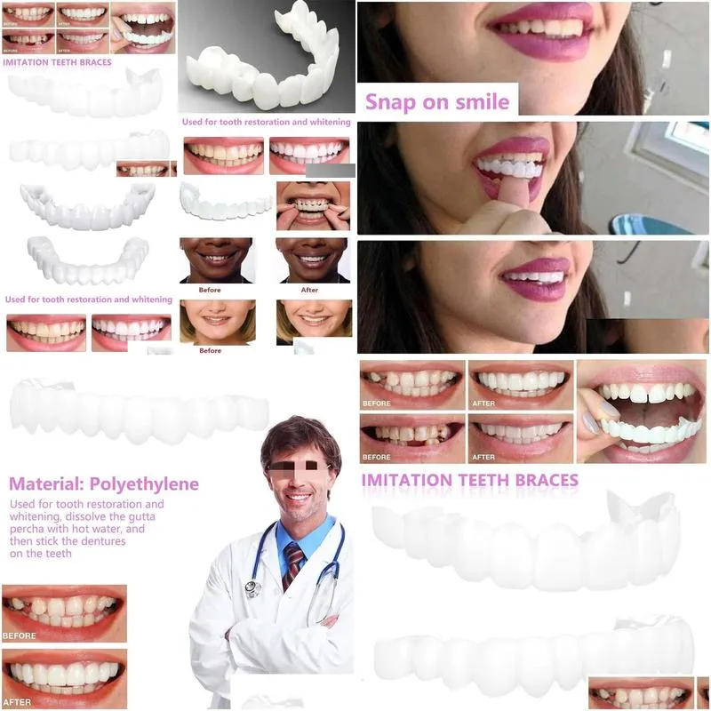 Other Oral Hygiene False Dental Braces Tooth Cover Simulation Chewing Braces Dental Beauty Correction Shaping Universal Dental Defect Repair Braces