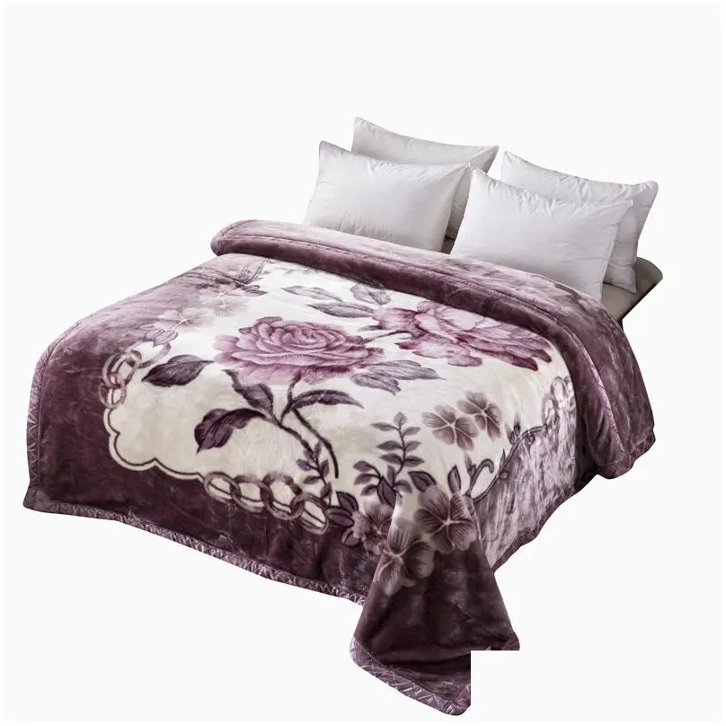 Bedding An essential dowry for every daughter in China - a super soft double raschel blanket