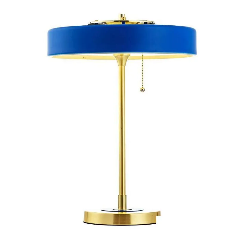 Table Lamps Modern European Nordic Style Metal Lamp For Living Room Bedroom Study - Sleek Contracted Design Contemporary Home Drop D Dhix9