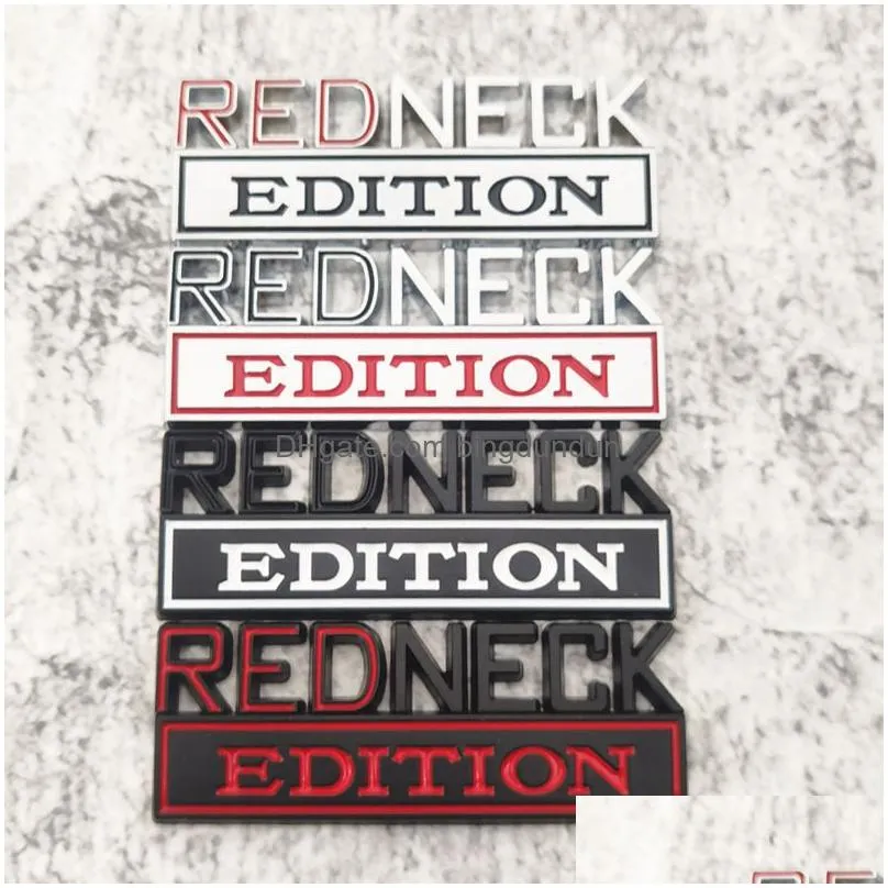 red neck edition car sticker emblems decoration badges 8*3cm stickers
