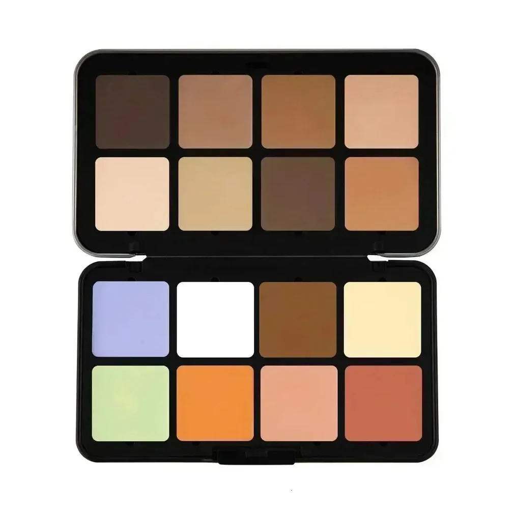 12 Color Blush Concealer Set Natural Blemish Brightening Highlighter 16 Waterproof Face Contour Cream Palette Blusher 231229