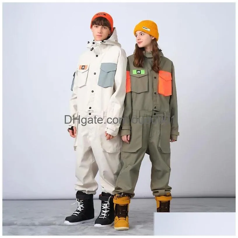 Skiing Suits Ski Suit Waterproof Wearresistant And Warm Pants Equipment 231130 Drop Delivery Dhqzv