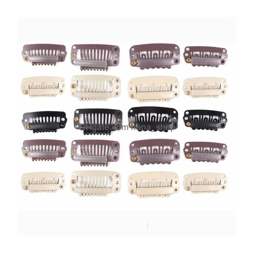 Hair Extension Clips Black Brown White 1000Piece/Bag Clip In China Factory Drop Delivery Products Accessories Tools Dhsea