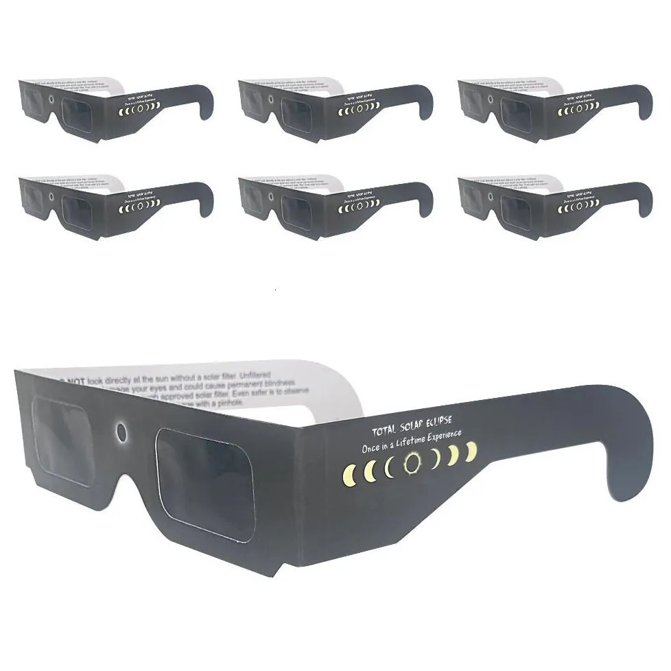 3D Glasses 500 x Total Solar Eclipse Glasses Paper Solar Eclipse Glasses for Viewing Frame Protect Your Eyes From Solar Eclipse 231025