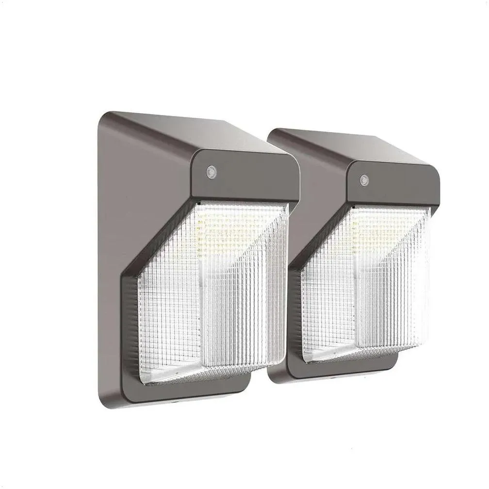 Solar Wall Lights Enhance Your Outdoor Security With 4 Pack Of Led - Dusk-To-Dawn P Ocell 28W 3000Lm 4000K Daylight Listed Drop Deli Dhdvj