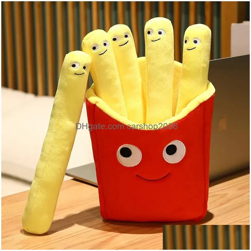 emotional support smile french fries plush stuffed toy plush sofa pillow car accessories childrens pretend play accessories t