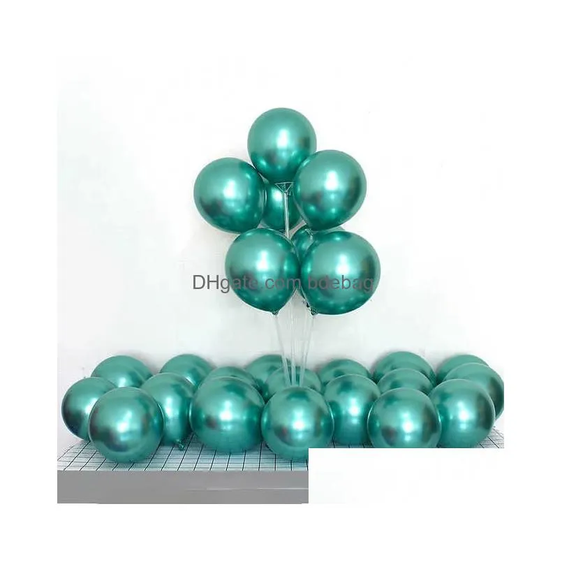 50pcs 10inch glossy metal pearl latex balloons thick chrome metallic colors helium air balls birthday party decor