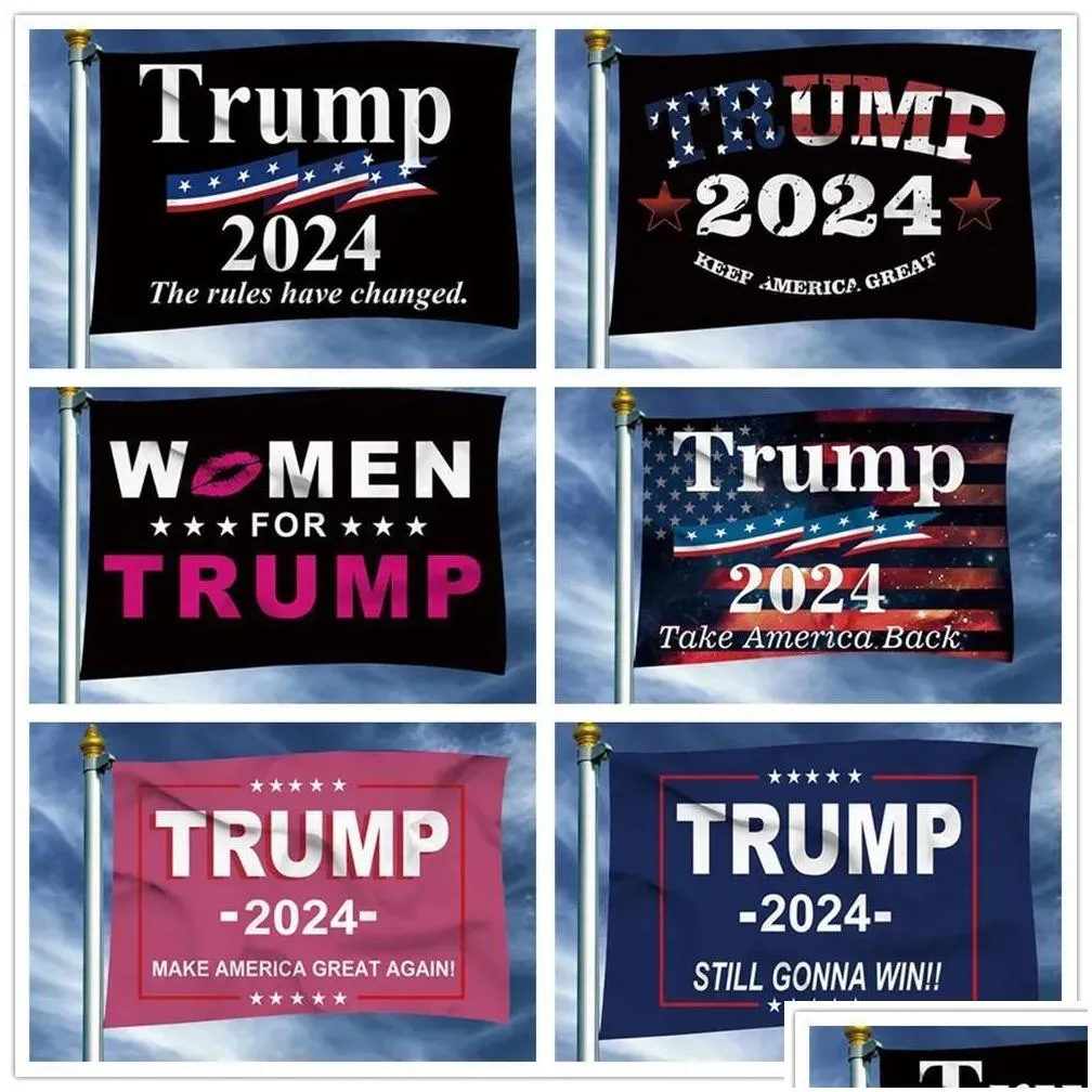 Custom Made Trump Flag For 2024 President Election Designs Direct Factory 3x5 Ft 90x150 Cm Save America Again U.S. ensign