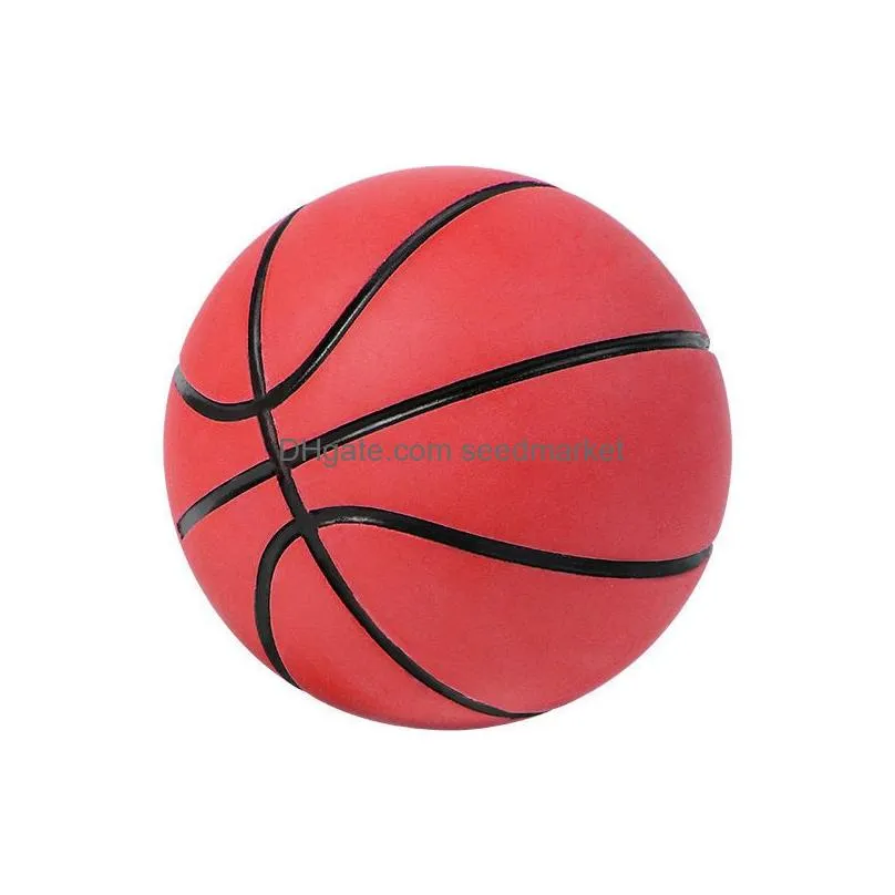 novelty items 6cm super high elasticity mini rubber basketball decompression hollow patting ball childrens toys mini model ornaments