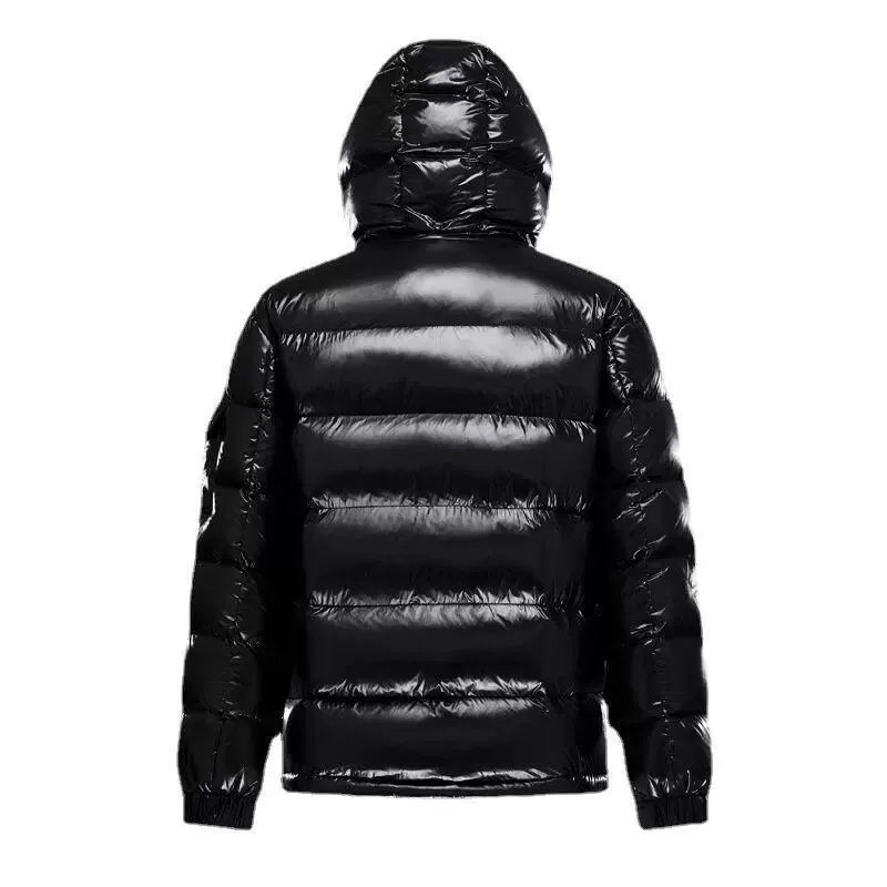 mens designer jacket winter jacket Monc puffer jacket short glossy down jacket Hooded couple`s stylish and versatile bread suit solid color coats for men and