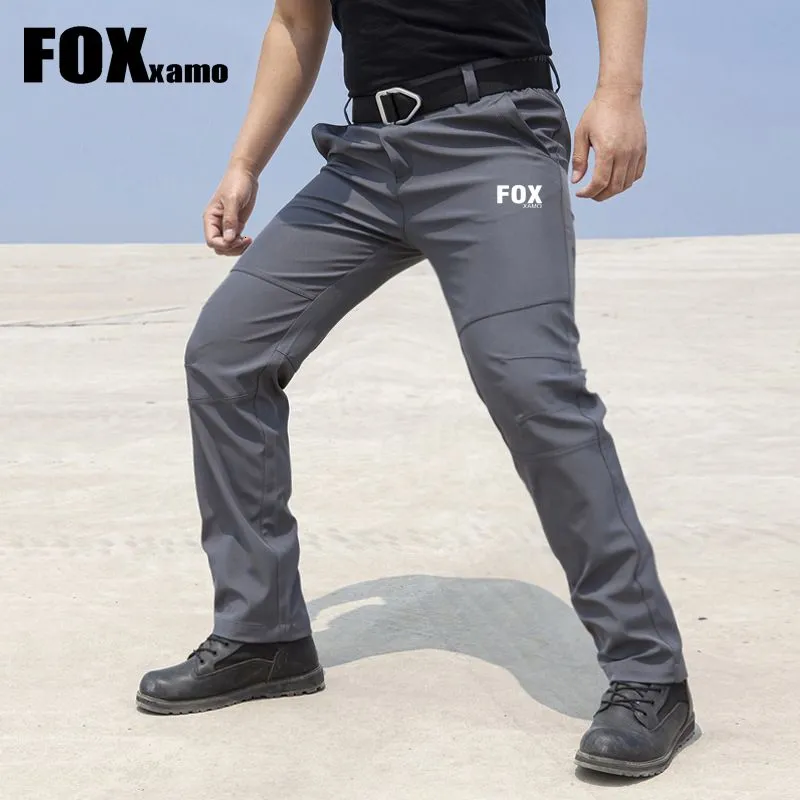 Cycling Pants Men`s Cycling Pants Waterproof MTB Bike Bicycle Pants Windproof Sports Hiking Camping Trousers FOXxamo Cycling Shorts Grey