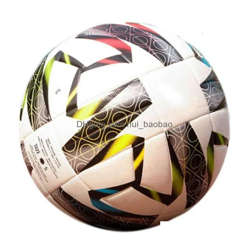 balls high quality soccer ball professional size 5 pu material seamless football goal team training match sport games futbol 231006