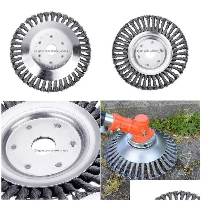 grass trimmer 200mm steel wire head brush cutter dust removal plate for lawnmower t200115 drop delivery home garden tools dhlib