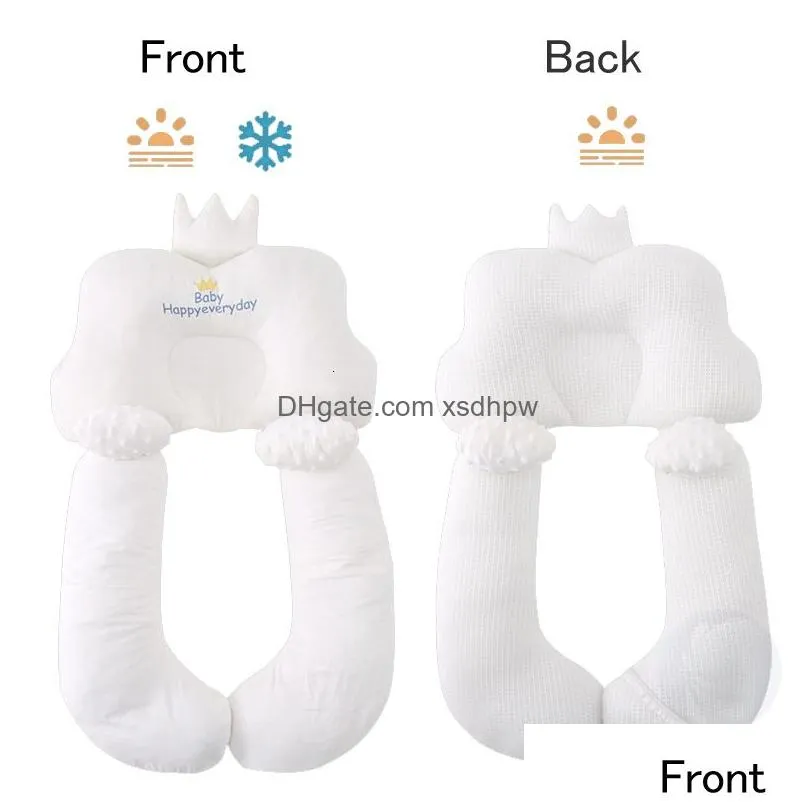 pillows baby shaping pillows born cartoon soothing pillow infant side sleeping backrest support cushion crib bed 230309