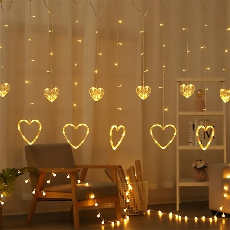 Elk Bell String Light LED For Home Hanging Garland Christmas Tree Decor Xmas Year Decoration Y201020