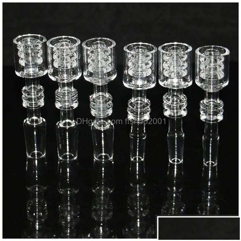 smoking pipes hookahs 10mm 14mm male diamond knot quartz nail for nectar dab st tube drip tips glass oil burner pipe ash catchers dr