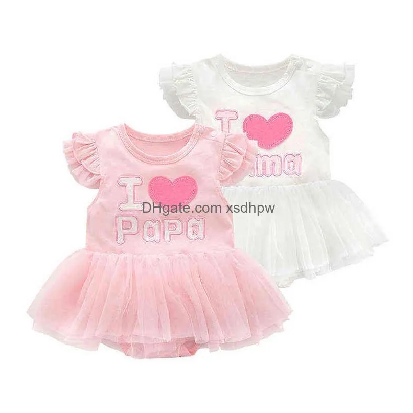 born baby girl clothes dresses summer pink princess little girls clothing sets for birthday party 0 3 months robe bebe fille g1221