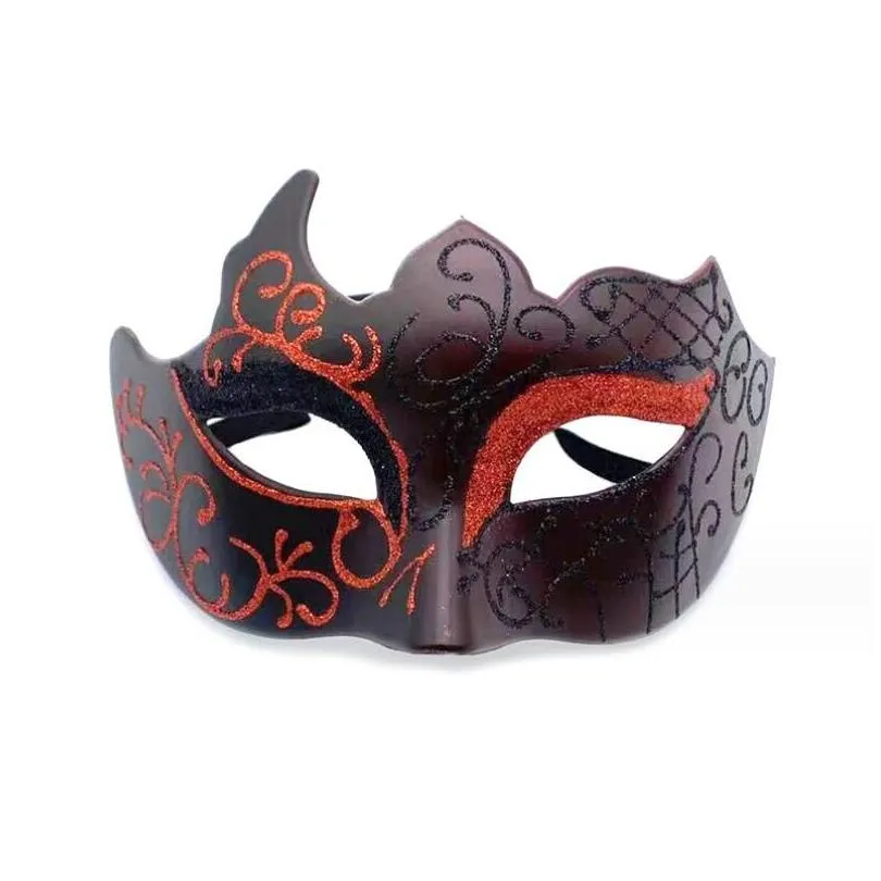Party Masks Promotion Selling Mask With Gold Glitter Venetian Uni Sparkle Masquerade Mardi Gras Drop Delivery Home Garden Festive Sup