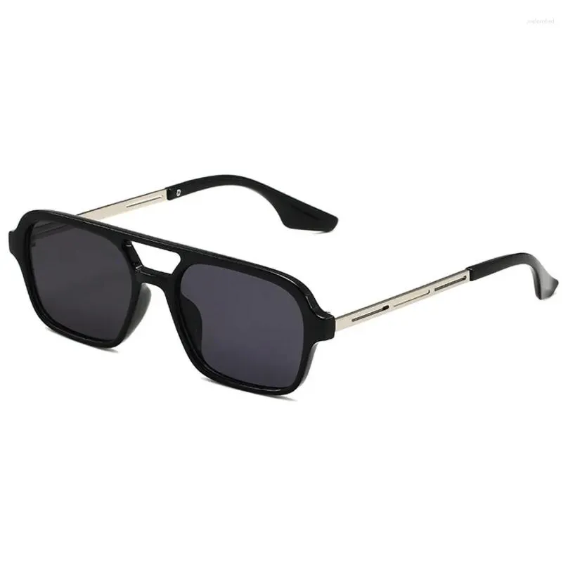 Sunglasses 2024 Fashion Mens Pilot Retro Double Beam Small Box Womens Sun Glasses High Definition Vision Eyeglasses Drop Delivery Dhlng