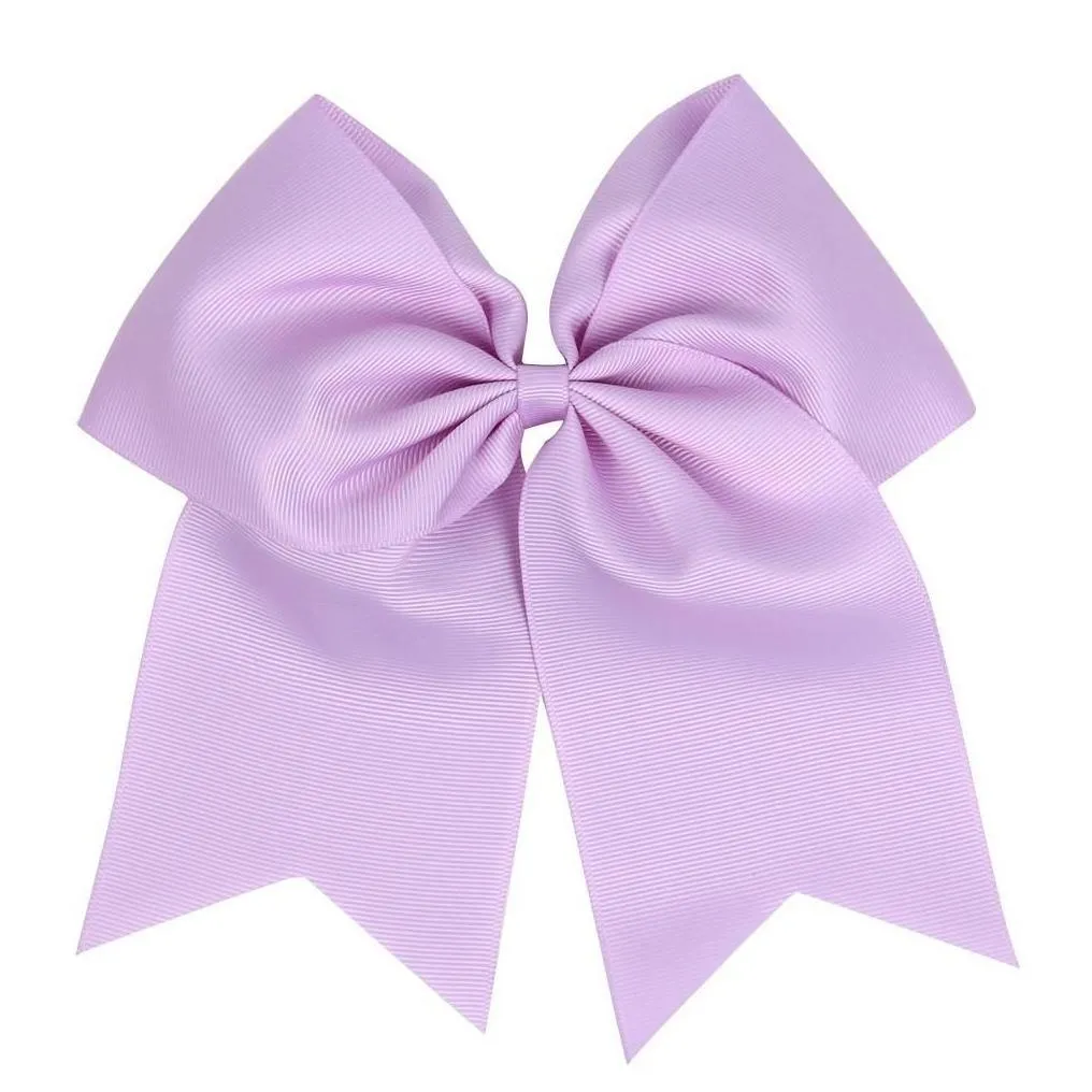 Hair Accessories Girls Solid Ribbon Grosgrain Hair Bows Clip With Elastic Ties Bobbles Cheerleading Accessories Drop Delivery Baby Ki