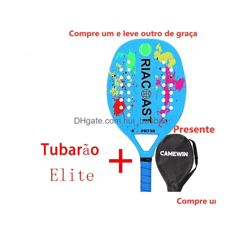 tennis rackets racket beach ev surface outdoor sports men and women raquete carbono with protective bag 230603